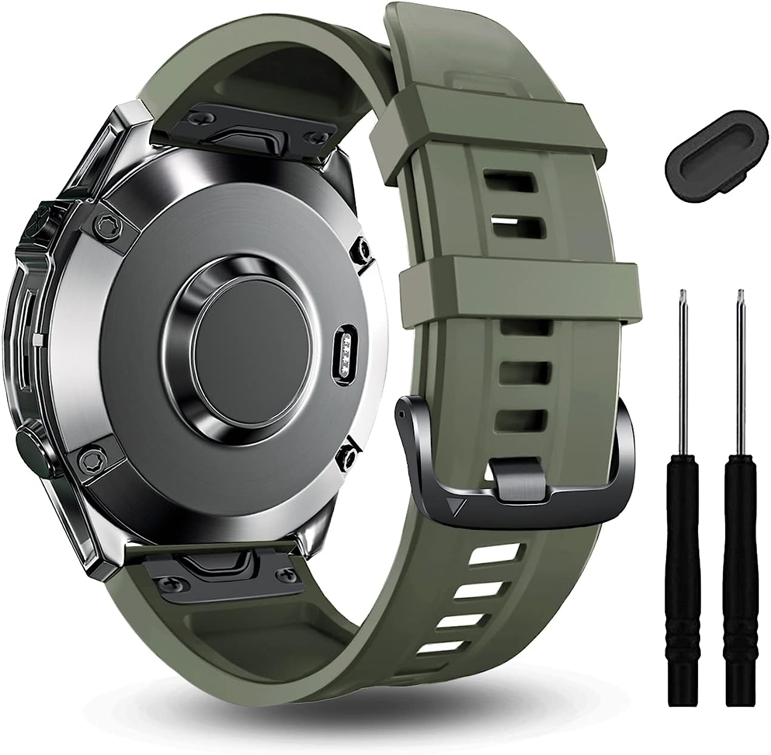 ZPJPPLX 20Mm Soft Silicone Quickfit Watch Band Compatible with Garmin Fenix 7S/Fenix 6S Pro/6S,Sport Replacement Wristband for Fenix 5S Plus/5S/Descent Mk2S Smartwatch Band  ZPJPPLX   