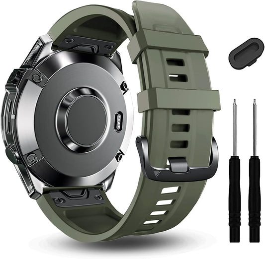 ZPJPPLX 20Mm Soft Silicone Quickfit Watch Band Compatible with Garmin Fenix 7S/Fenix 6S Pro/6S,Sport Replacement Wristband for Fenix 5S Plus/5S/Descent Mk2S Smartwatch Band  ZPJPPLX   