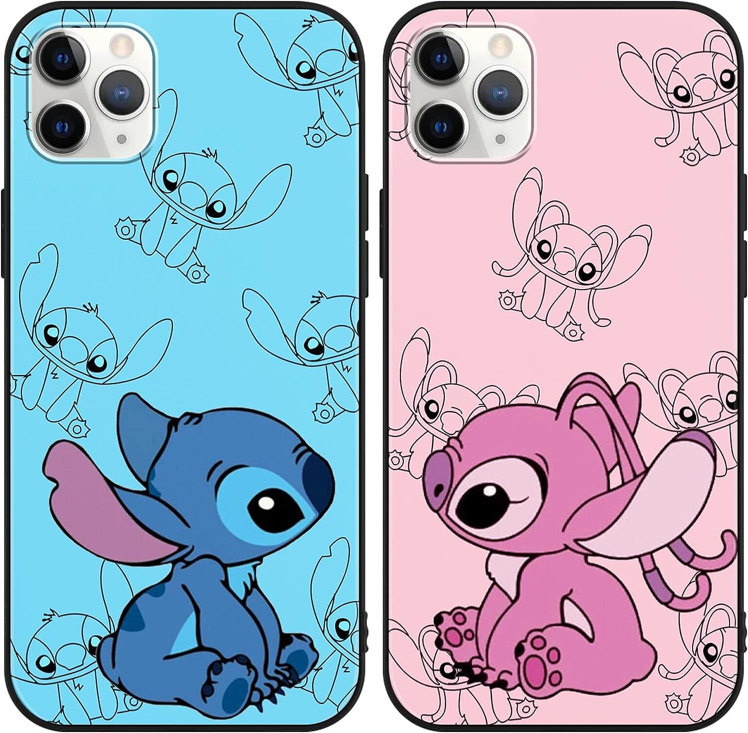 [2 Pack] Cute Case Designed for Iphone 12/Iphone 12 Pro Case, Cartoon Kawaii Aesthetic Cool Phone Cases Girly for Girls Boys Kids Women Clear Soft TPU Protective Cover Funda for Iphone 12 Pro 6.1"  SDJ US 02 For Iphone 13 Pro Max 