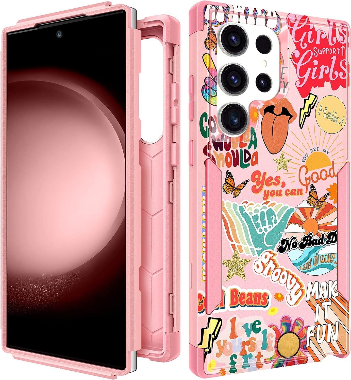 Plakill for Samsung Galaxy S22 Ultra Case Heavy Duty Protective Designer Strawberry Drop Tested Cute Cases for Men Women Girls Shockproof Protection Rugged Bumper Phone Cover for S22 Ultra 6.8"  Plakill Collage  