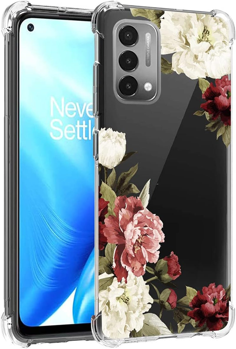 Zoeirc Case for Oneplus Nord N200 5G Case, Oneplus N200 5G Clear Case for Girls Women, Soft TPU Shockproof Protective Transparent Case Cover for Oneplus Nord N200 5G (Blossom Flower)  Zoeirc   