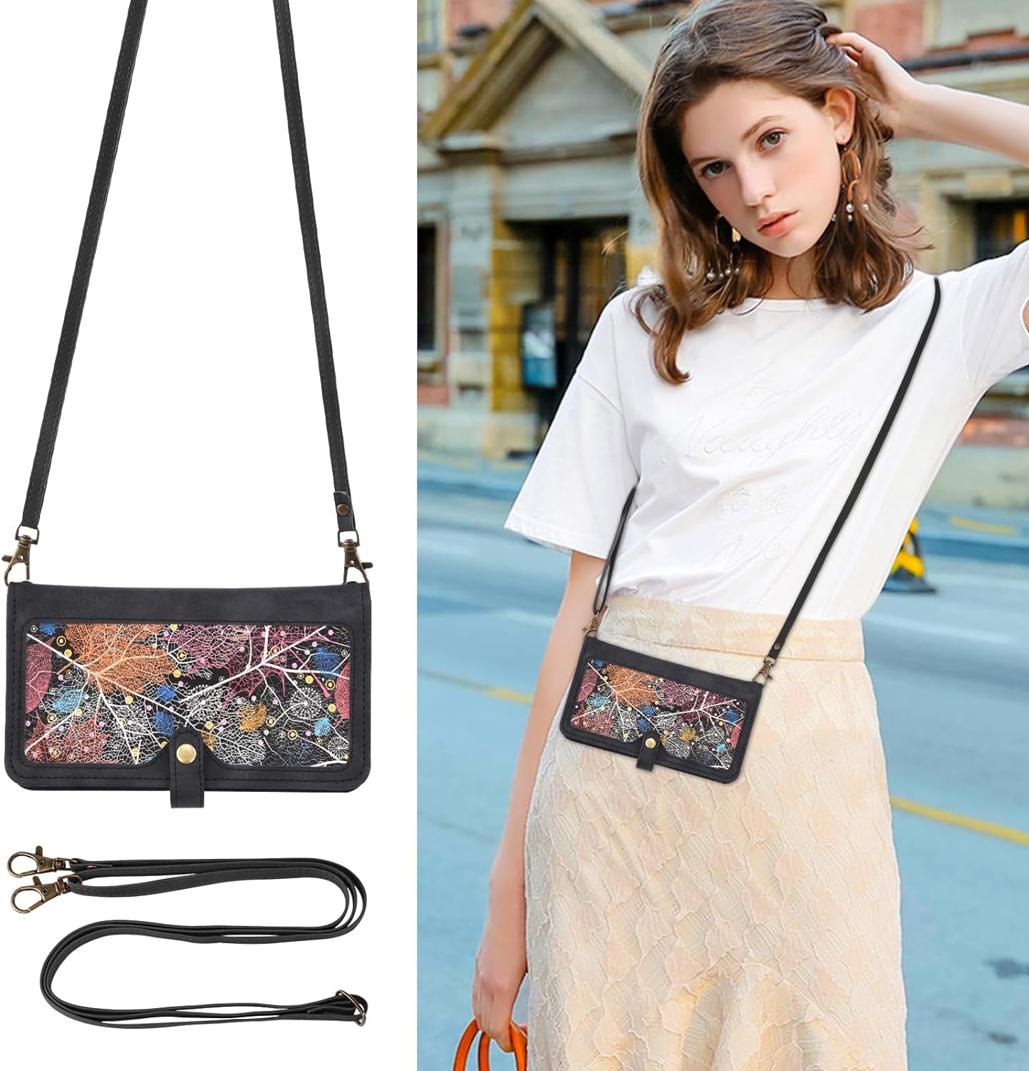 Asuwish Phone Case for Google Pixel 4A 5G 6.2 Wallet Cover with Screen Protector and Crossbody Wrist Strap Leather Flip Pattern Zipper Credit Card Holder Pixel4A5G UW Pixel4A 5G Pixle A4 G5 4A5G Black  Asuwish   