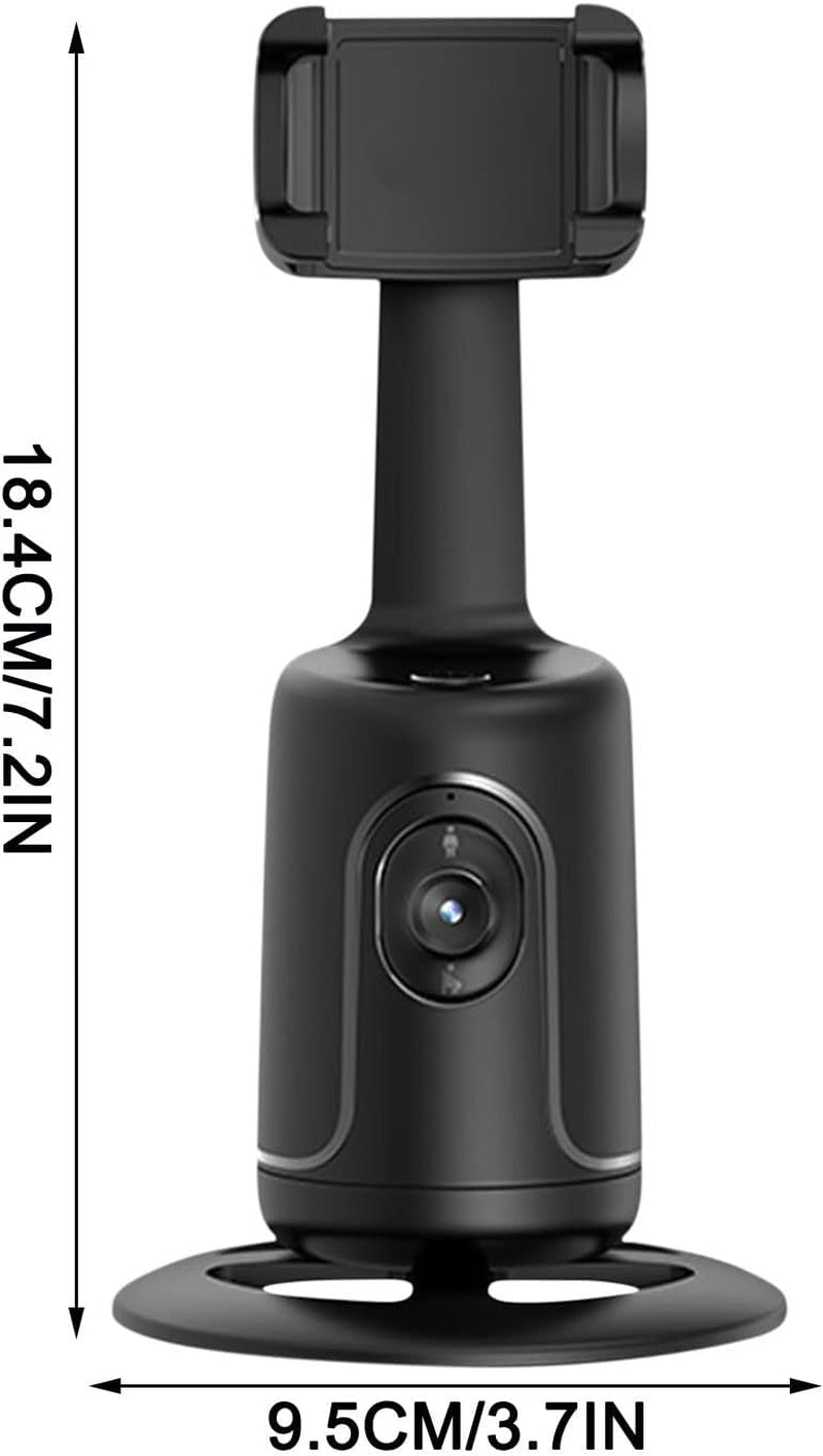 360 ° Rotating Cell Phone Follow the Shooting Gimbal Bracket, Intelligent Face Identification Stabilizer, Live Photography Automatic Tracking Steady Shooters, Suitable for All Cell Phone (Black)  SULEES   