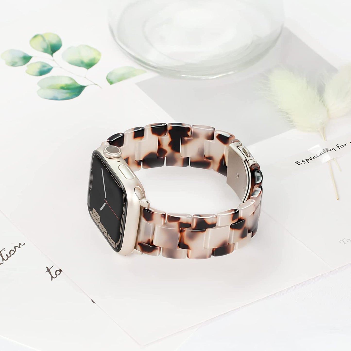 Vamyzji Compatible with Apple Watch Band 41Mm 40Mm 38Mm or 49Mm 45Mm 44Mm 42Mm, Light Waterproof Easy Adjustable Resin Replacement Iwatch Band for Apple Watch Ultra Series 8 Series 7 6 SE 5 4 3 2 1  Vamyzji   