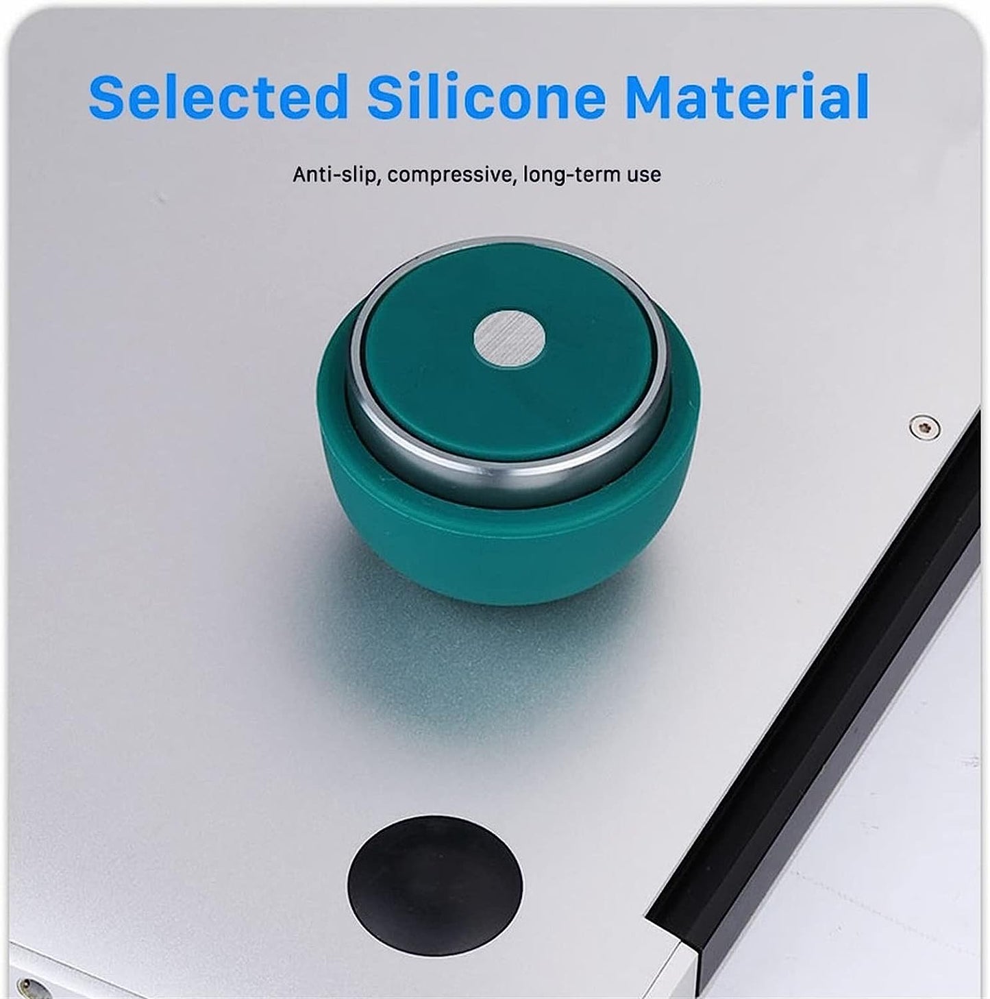 Laptop Stand Portable Magnetic Holder for Laptop Cooling Pad Silicone Notebook 11 17 Inch Stand C403 (Size : Magnetic Green)  ZHAFG   