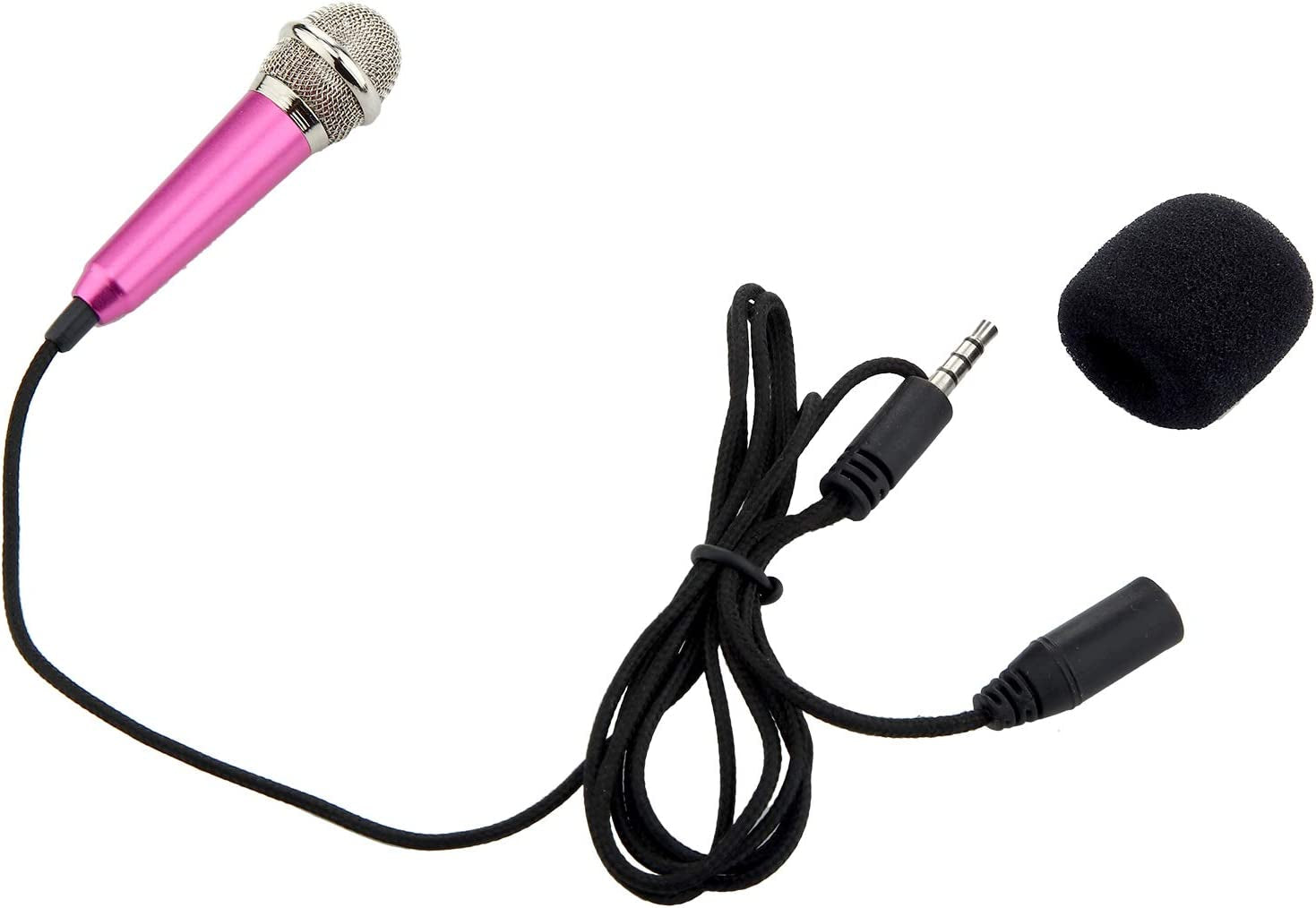 Frienda 4 Pieces Mini Microphone Portable Vocal Microphone Mini Karaoke Microphone for Mobile Phone Laptop Notebook, 4 Colors  Frienda   