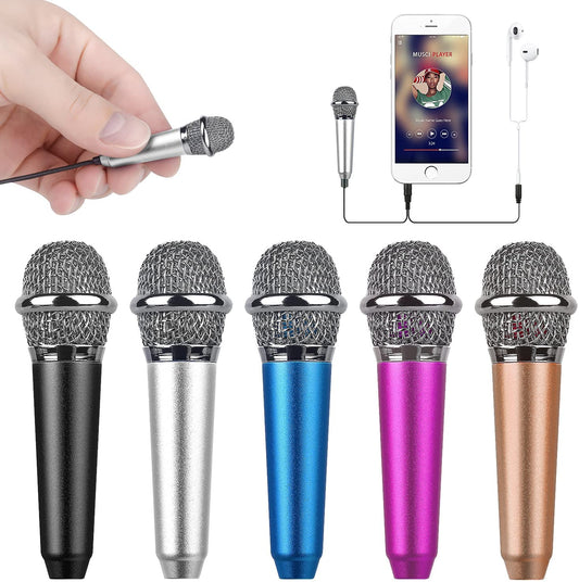 Uniwit Mini Portable Vocal/Instrument Microphone for Mobile Phone Laptop Notebook Apple Iphone Sumsung Android with Holder Clip - Silver  Uniwit   