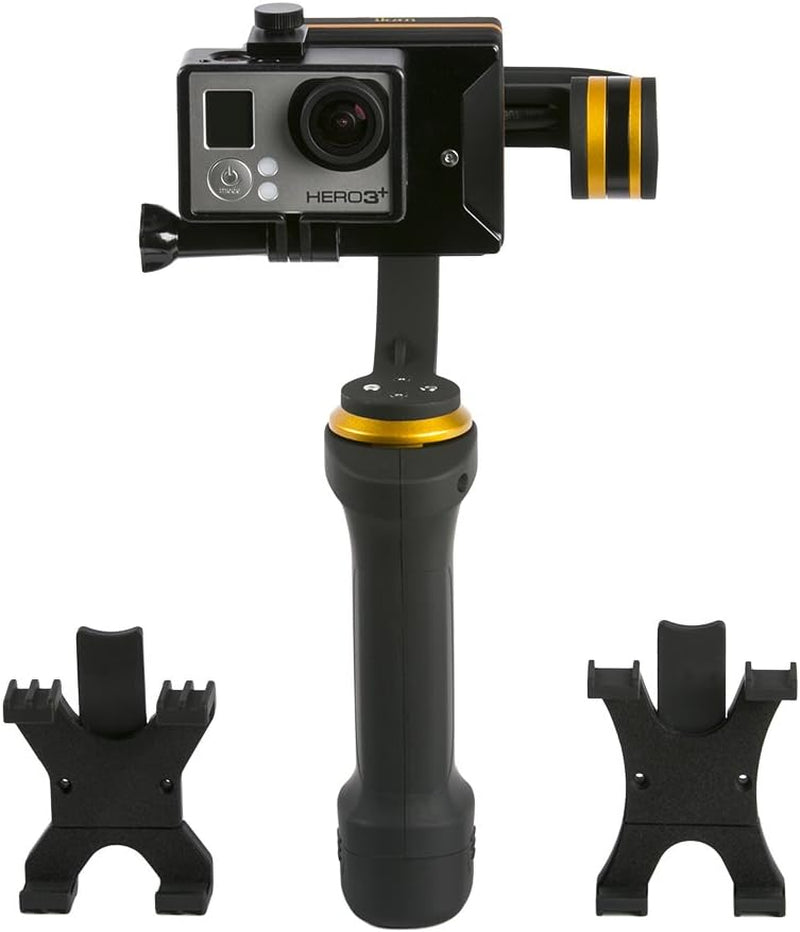 Ikan FLY-X3-PLUS 3-Axis Smartphone Gimbal Stabilizer Includes Gopro, Small and Larger Gimbal Cradles  Ikan   