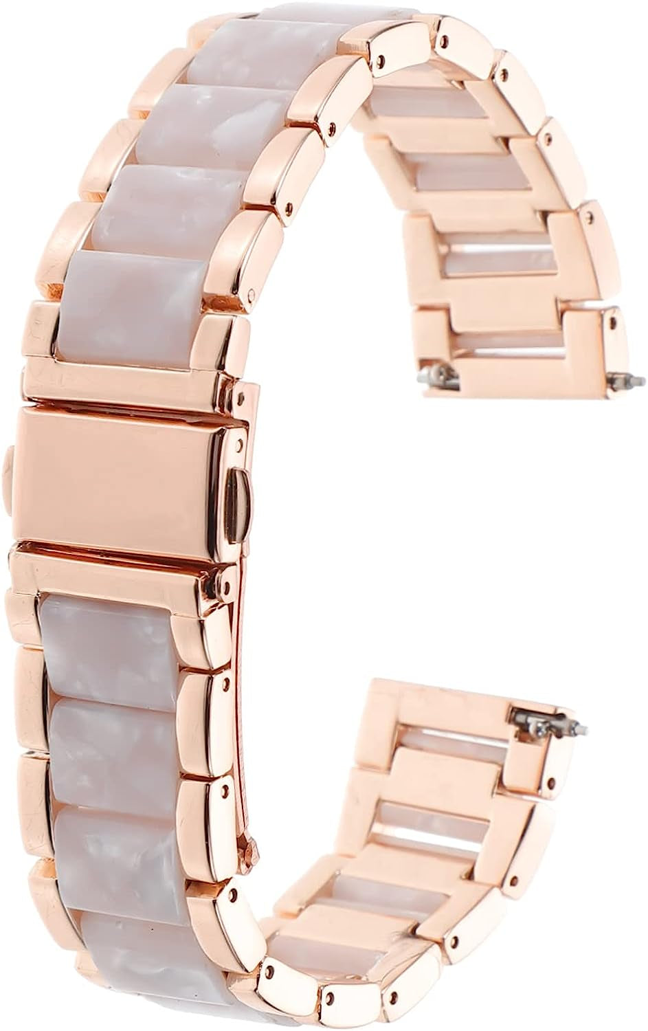 UKCOCO 2Pcs Skid Stainless Men Business Anti- Gift Anti-Skid Belt Accessory Watchband Anti-Slip for Replaceable Metal Band Watch Strap Slip  UKCOCO Rose Gold 17.5CM 