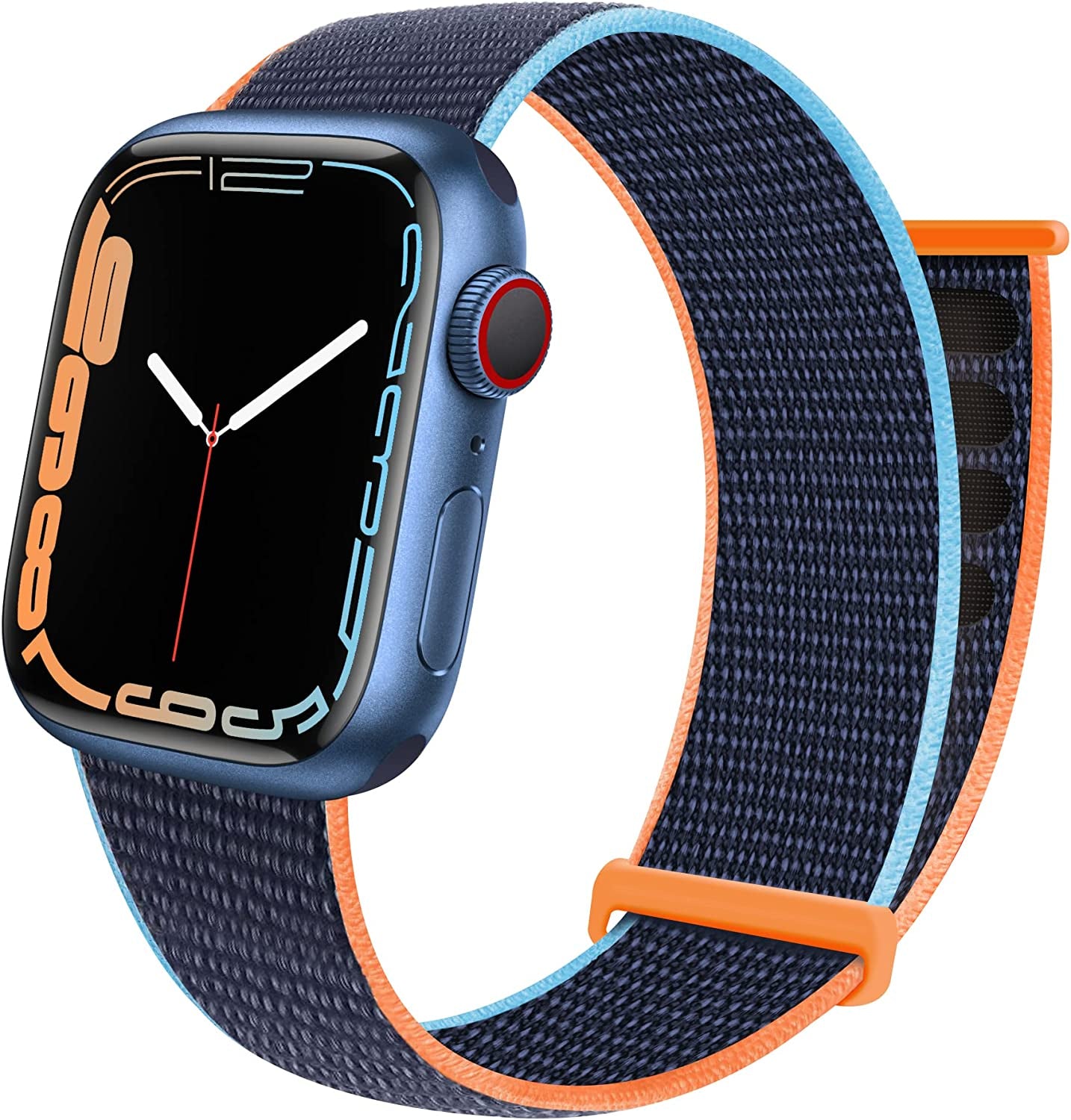 GZ GZHISY Sport Loop Nylon Band Compatible with Apple Watch Band 38Mm 40Mm 41Mm 42Mm 44Mm 45Mm 49Mm Ultra Iwatch Series 8 7 6 SE 5 4 3 2 1 Strap, Fit for Iphone Watch Band Women Men Stretchy Elastic Braided Weave Replacement Wristband Breathable  GZ GZHISY Deep Navy Blue 38mm/40mm/41mm 