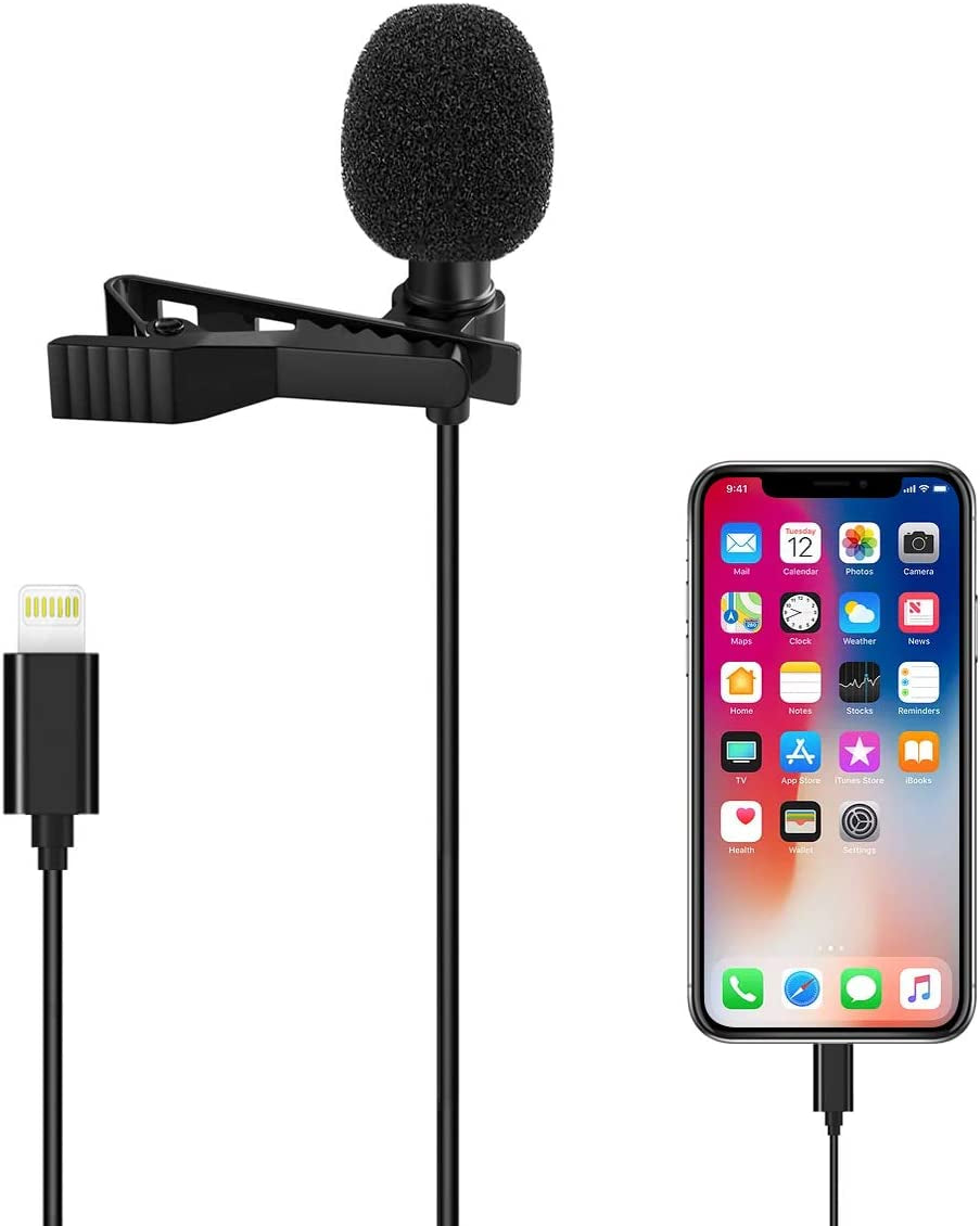 Valband Lavalier Microphone Professional for Iphone/Video Conference/Podcast/Voice Dictation/Youtube Grade Omnidirectional Phone Audio Video Recording Condenser Microphone (6M)  Valband   