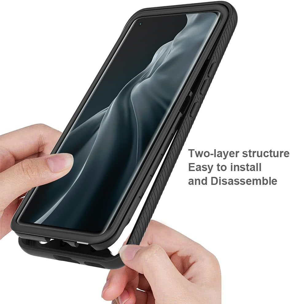 Case for Xiaomi Mi 11 Case Cover,Anti-Fall and Shock-Absorbing Protective Cover Case for Xiaomi Mi 11 5G M2011K2C M2011K2G Case Red  QiongNi   