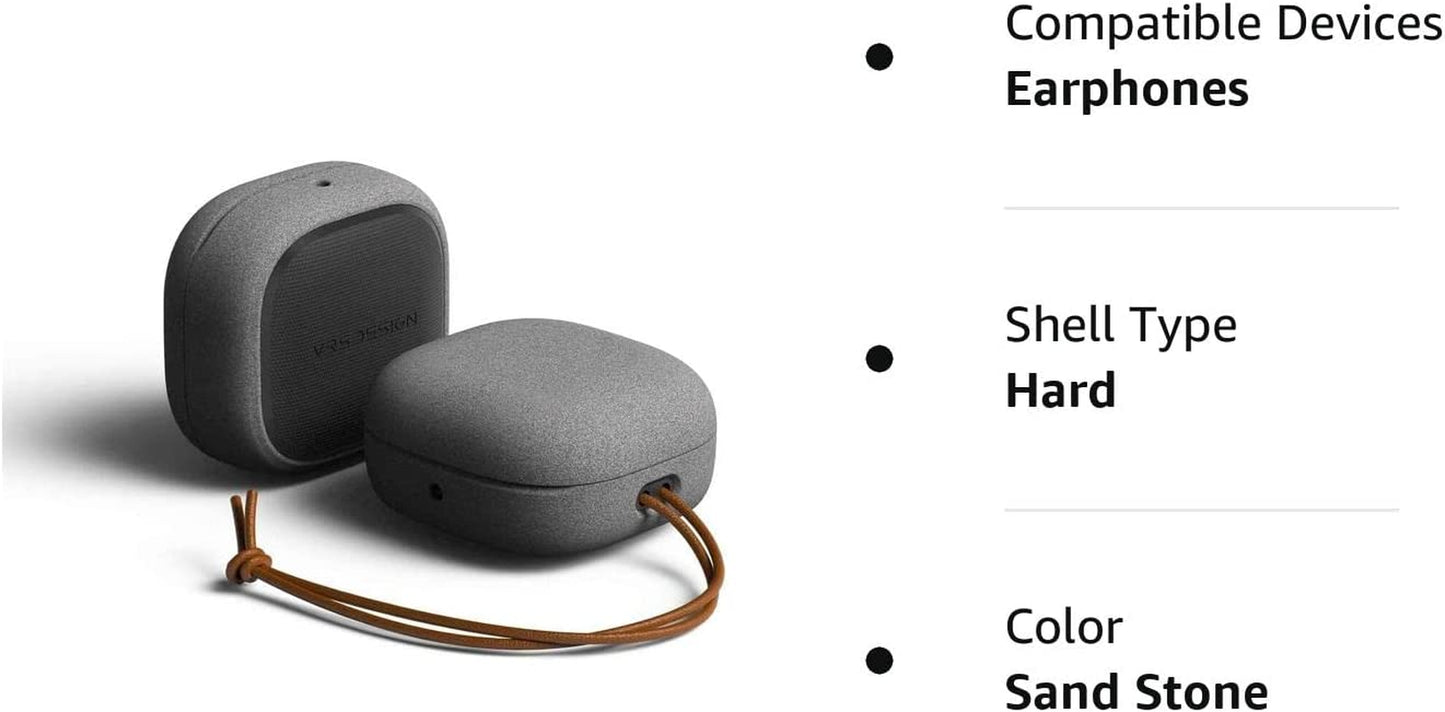 VRS Design Modern Buds Case for Galaxy Buds2 Pro (2022), Galaxy Buds 2 Case (2021) Buds Live Case (2020) (Sand Stone)  VRS Design   