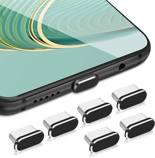 WLLHYF USB Type C anti Dust Plugs, 6 PCS USB C Port Plug Dust Cover Type-C Port Caps Protectors for Most Smartphones and Micro USB Android Models Charging Port Speaker anti Dust Protection Cover Kit  WLLHYF   