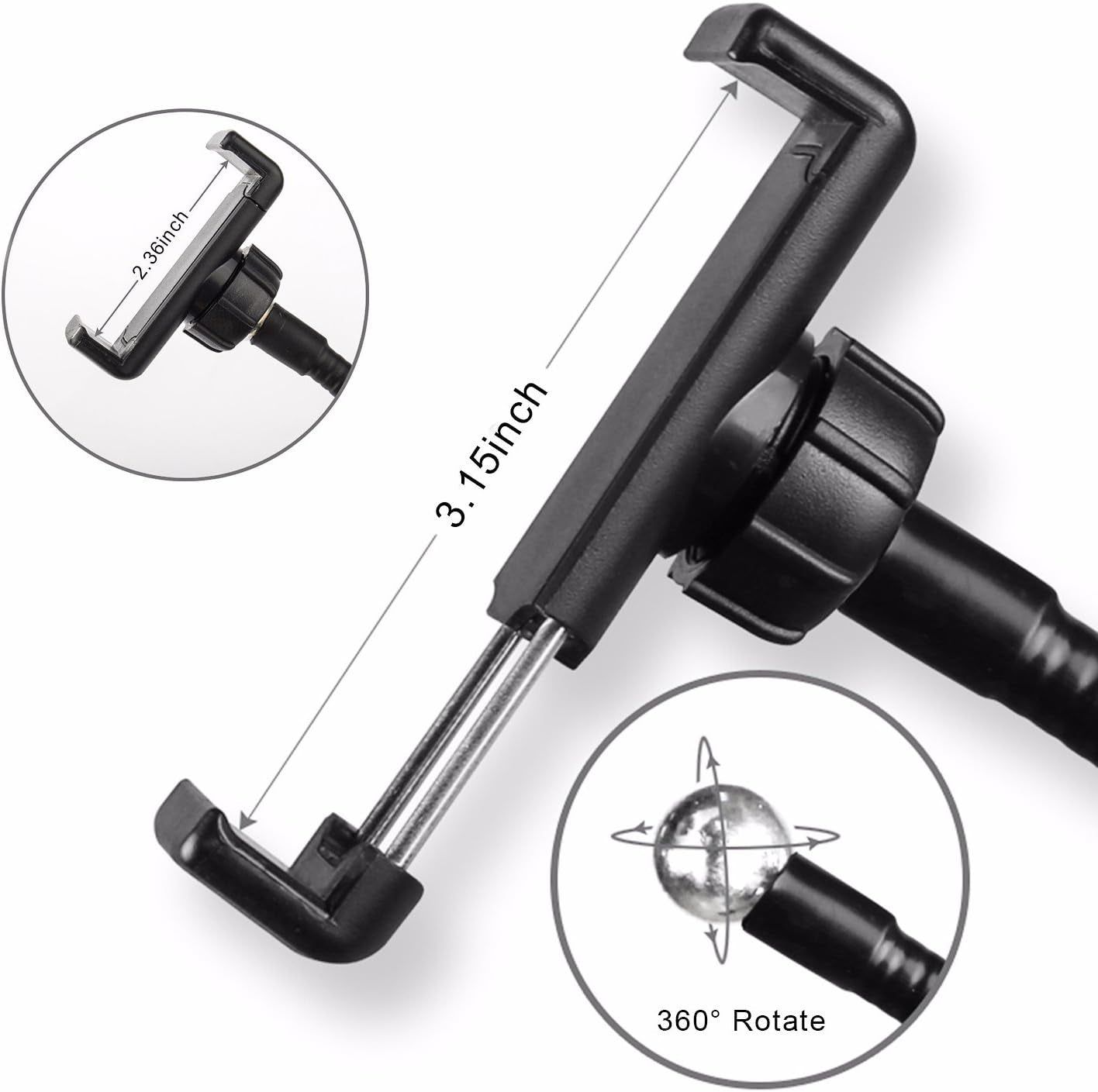 Sokani Selfie Ring Light with Cell Phone Holder and Stand Bracket for Youtube TIK Tok Tiktok Zoom Video Conference Live Stream Makeup Dimmable LED Circle Ringlight for Iphone Android Mobile Smartphone  Lazy   