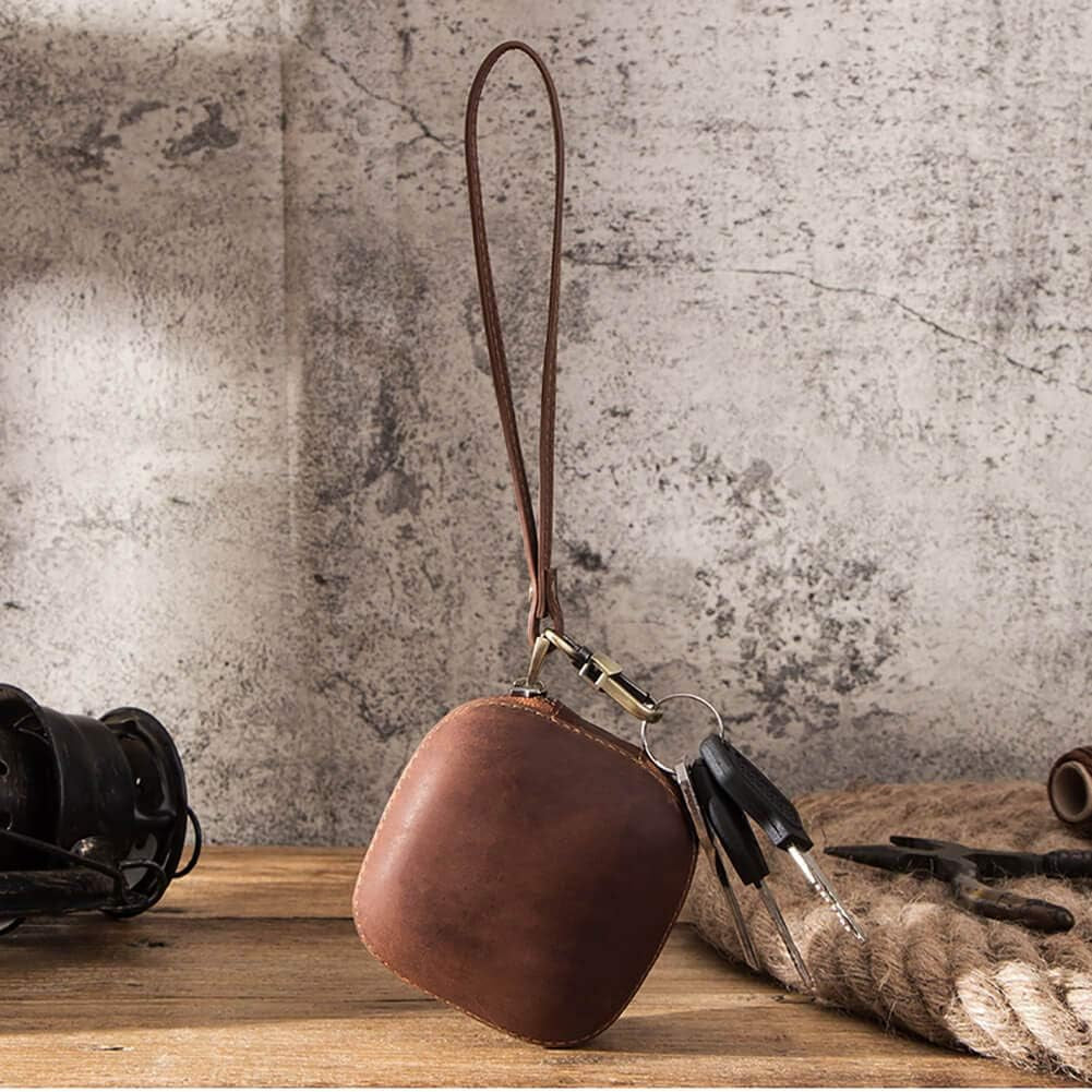 Hiram Powerbeats Pro Leather Case,Crazy Horse Leather Powerbeats Pro Case for Men and Women, Men'S Leather Travel Case for Powerbeats Pro(Brown)…  Hiram   