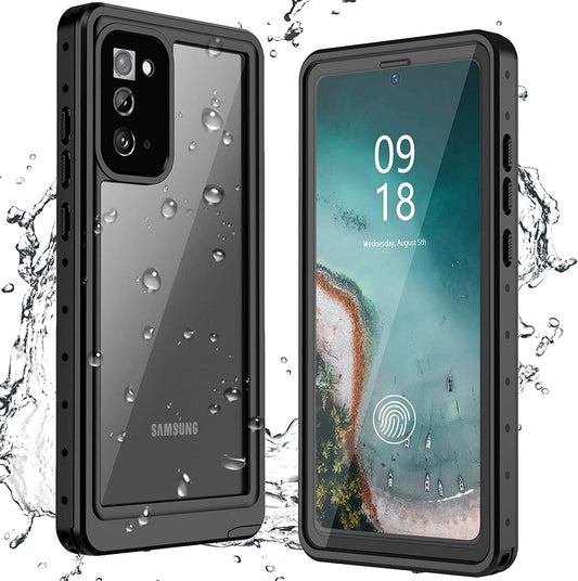 ANTSHARE for Samsung Galaxy Note 20 Case Waterproof, Built in Screen Protector 360° Full Body Heavy Duty Protective Shockproof IP68 Underwater Case for Samsung Galaxy Note 20 6.7Inch(Black)  ANTSHARE   