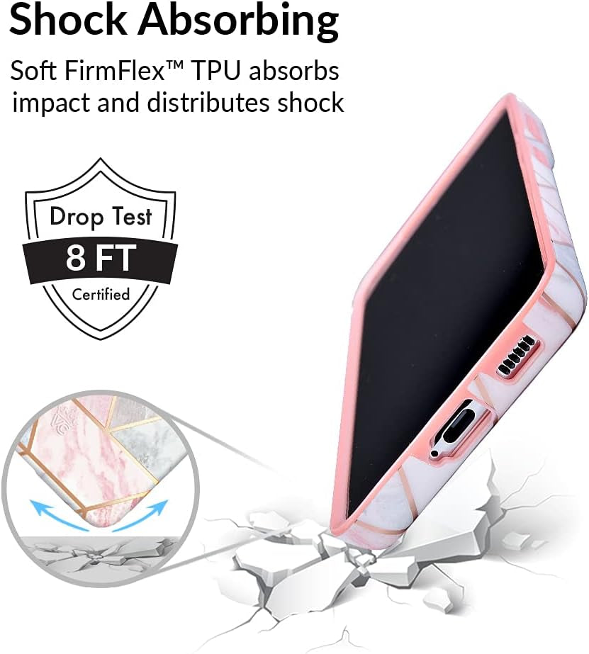 Velvet Caviar Compatible with Samsung Galaxy S21 Ultra Case [8Ft Drop Tested] W/Microfiber Lining - Cute Protective Phone Cases (Geometric Marble)  Velvet Caviar   