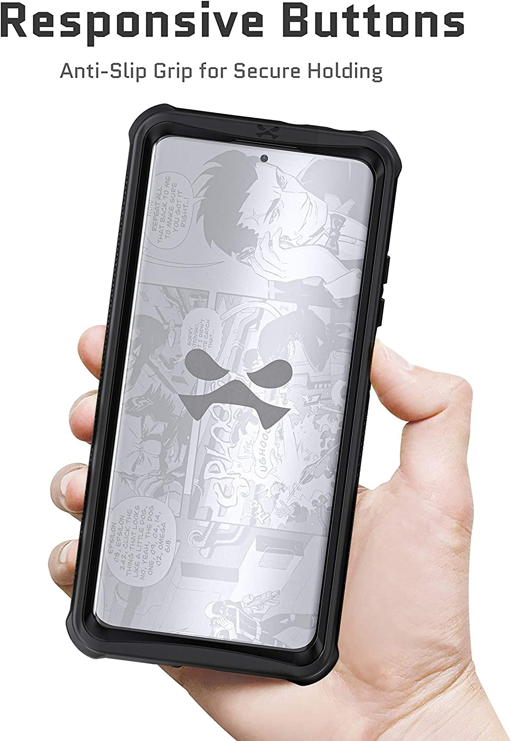 Ghostek NAUTICAL Samsung Galaxy S21 Ultra Case Waterproof Screen and Camera Lens Protector Built-In Tough Heavy Duty Shockproof Protection Phone Covers Designed for 2021 S21 Ultra 5G (6.8Inch) (Black)  Ghostek   