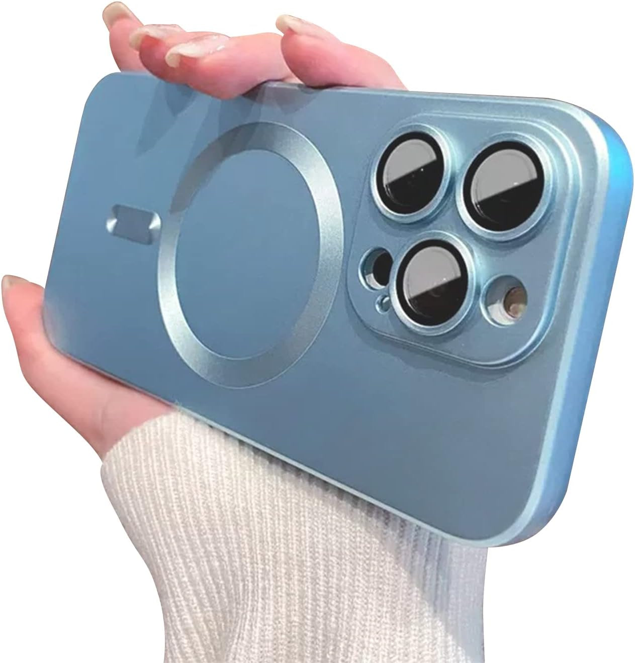 Fycyko Phone Case for Iphone 14 Pro Max Magnetic Case [Adaptation with Magsafe] Slim Cute Luxury Soft Silicone Design for Iphone 14 Pro Max 6.7'' with Camera Protector-Black  Fycyko   