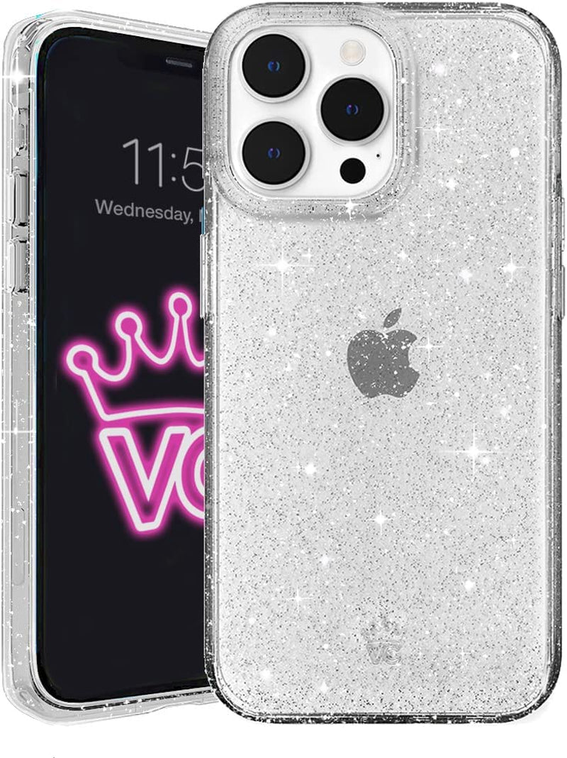 Velvet Caviar X Bratz Designed for Iphone 14 Pro Max Case for Women [8Ft Drop Tested] Cute Protective Bratz Dolls Accessories Phone Cases - Clear Glitter  Velvet Caviar Stardust Glitter Iphone 14 Pro Max 