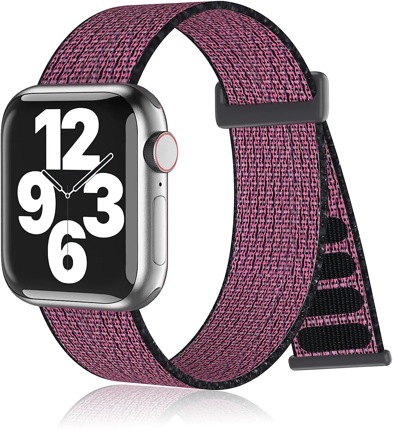 Nylon Sport Loop Bands Compatible with Apple Watch Band for Women Men, Stretchy Elastic Braided Replacement Straps for Iwatch Series 6 7 5 4 3 2 1 SE  N-Hocezyg Ripe Plum 38mm/40mm/41mm 