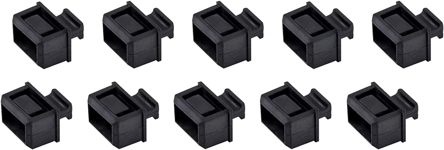 Startech.Com 10 Pack SFP Dust Cover for Open SFP/SFP+ Slot - SFP Plug - Fiber Optic Dust Caps - SFP Port Anti-Dust Cover - Network Switch Port Protector - Durable TPE Material W/Pull Tab (SFPCAP10)  StarTech.com   