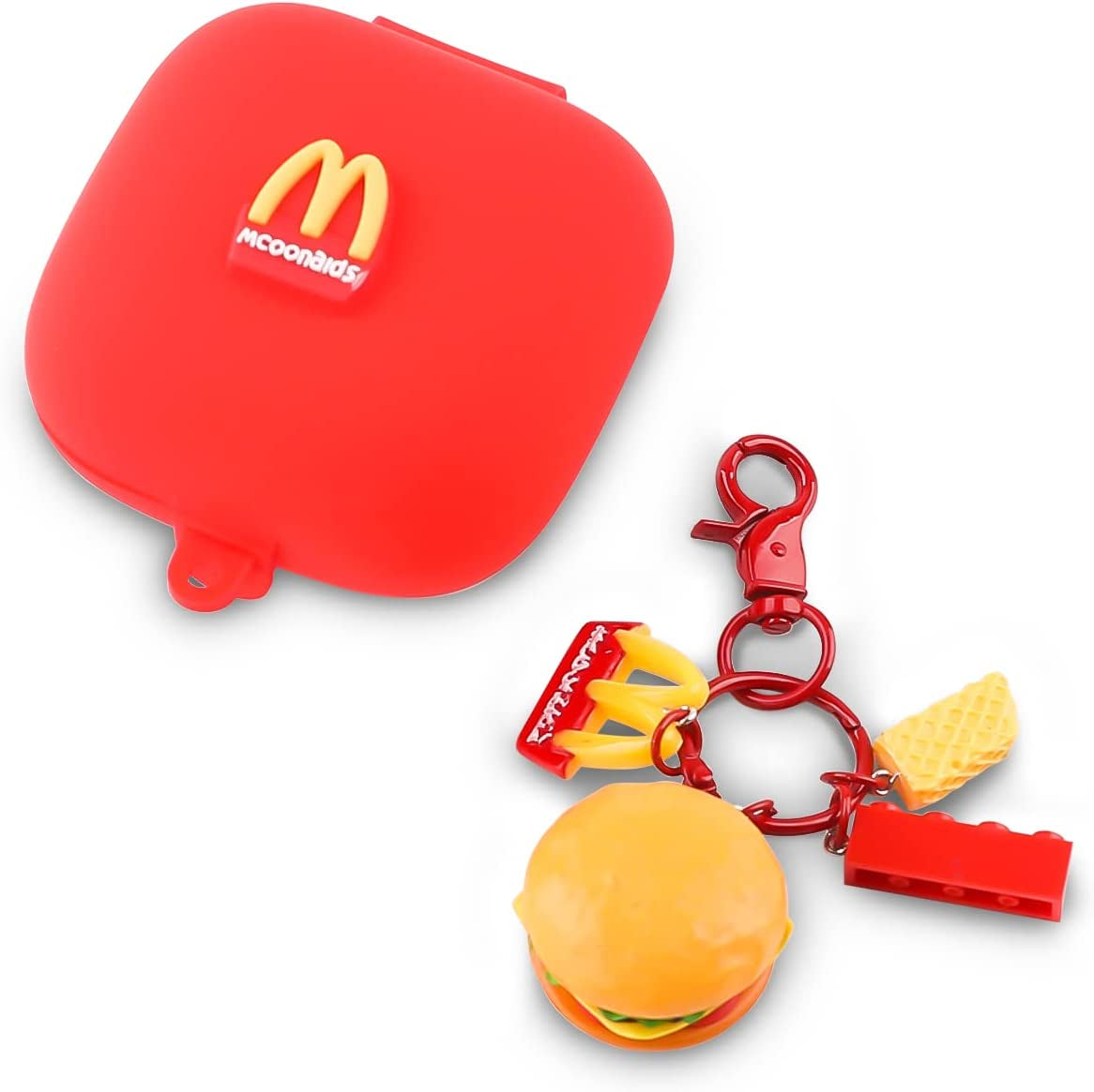 Fit Designed for Powerbeats Pro Earphone, Suublg Beats Powerbeats Pro Cartoon Silicone Headphones Case Cover and Cute Doll Keychain Full Body Anti-Lost Lanyard Protection  Suublg   