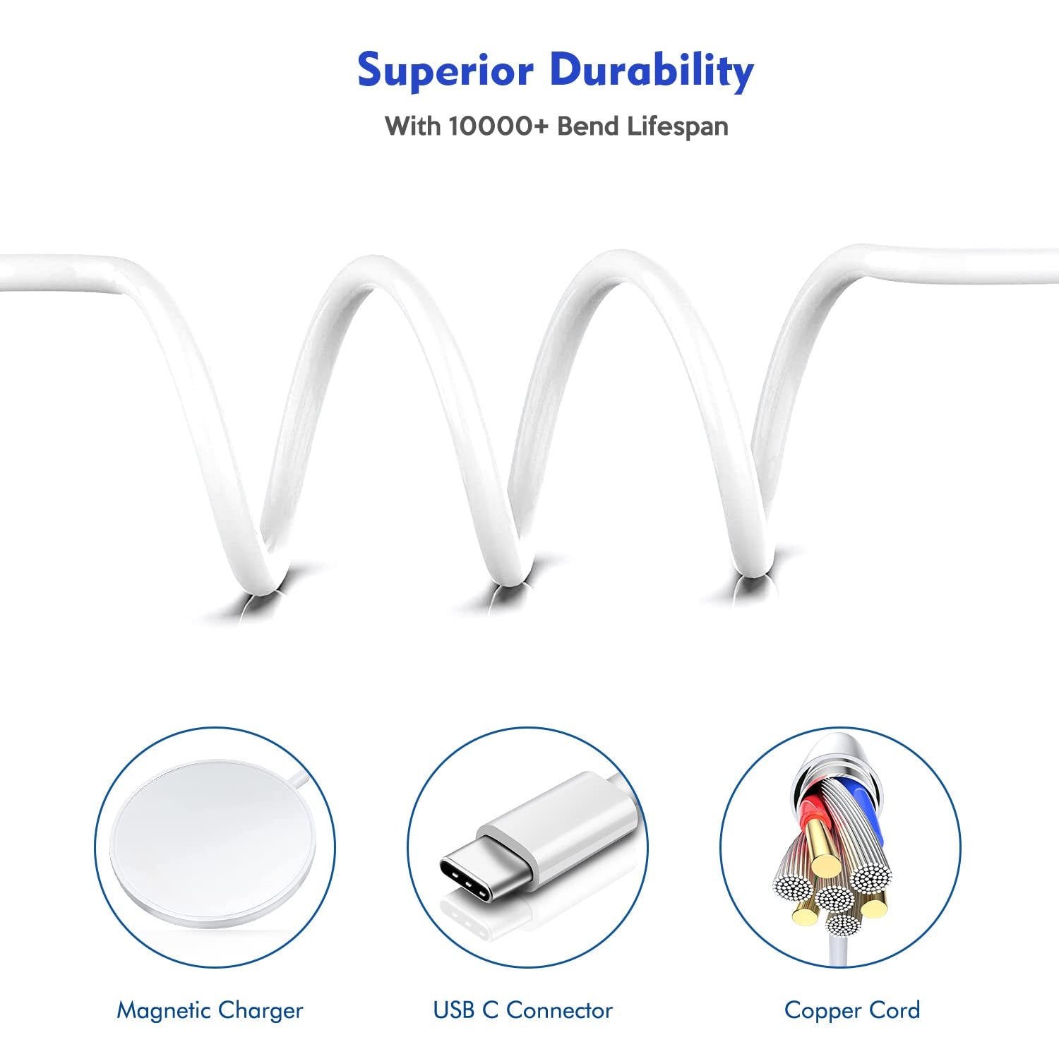 Magnetic Wireless Charger，3.3Ft【Apple Mfi Certified】15W Fast Wireless Charging Pad USB C Wireless Charger Iphone with 20W USB C Wall Charger Block for Iphone 14/Plus/13/12/Pro/Pro Max/Mini/Airpods Pro  Shenzhen Jianengwang Technology Co.,Ltd.   