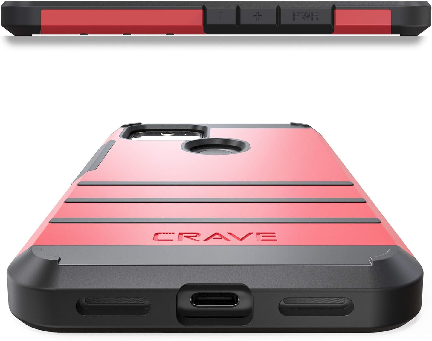 Crave Pixel 4A 5G Case, Strong Guard Protection Series Case for Google Pixel 4A (5G) - Red  Crave   