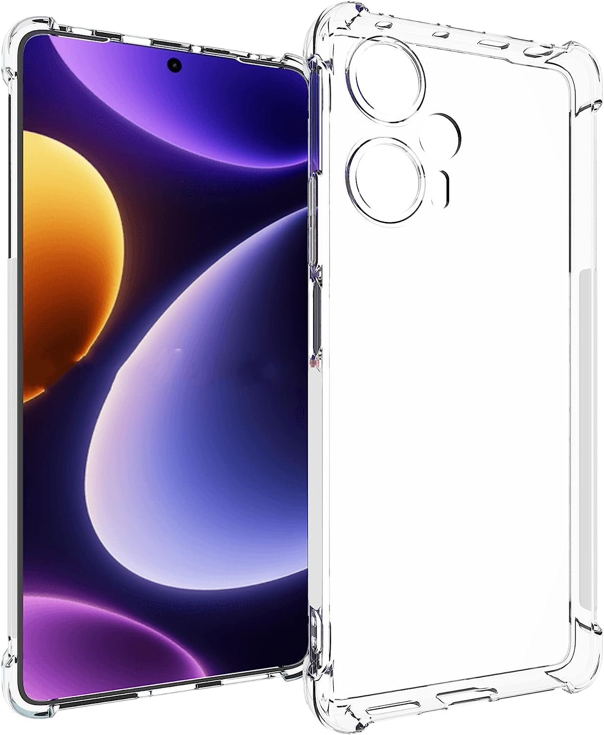 USTIYA Case for Xiaomi Poco F5 Clear TPU Four Corners Protective Cover Transparent Soft  Shenzhen Jinyi Technology Co., Ltd.   