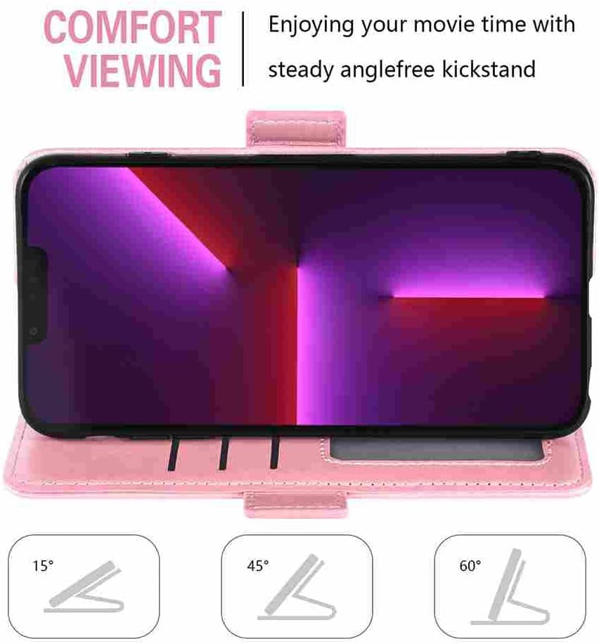 DIIGON Phone Cover Wallet Folio Case for LG V30, Premium PU Leather Slim Fit Cover for LG V30, 1 Photo Frame Slot, Comfortably, Pink  DIIGON   