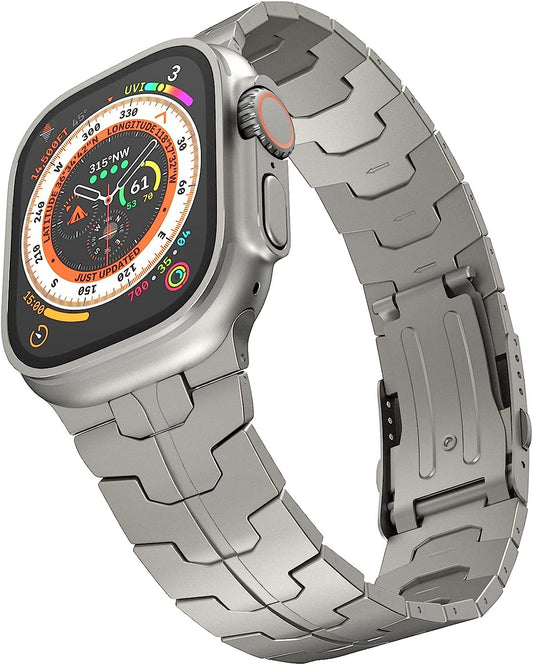 LULULOOK Titanium Band Compatible with Apple Watch, Metal Band 49/45/44/42Mm for Iwatch Ultra SE Series 8/7/6/5/4/3/2/1  LULULOOK   