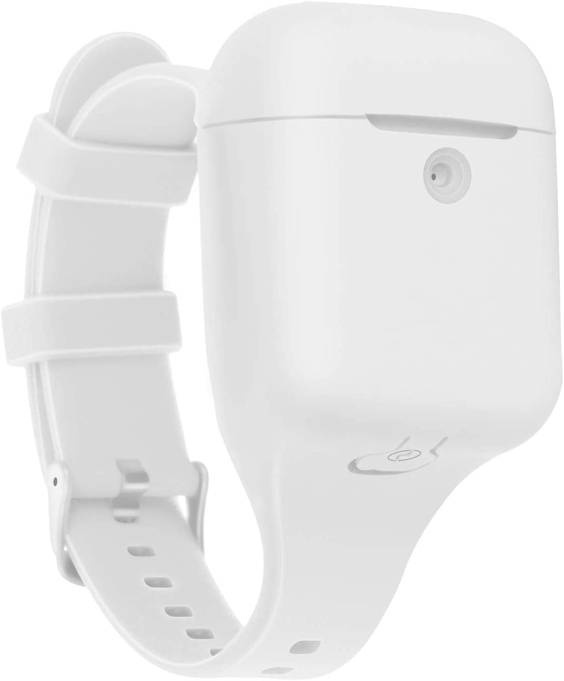 Newest 2021 Wrist Band for Airpods/Airpods 2 Case Accessories Sport Strap Cover Compatible with Apple Airpods 1St and 2Nd Wireless Charging Case Portable Full Protective Silicone Skin (White)  BabyValley   