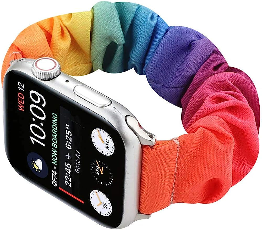 Tomcrazy Scrunchie Elastic Watchband for Apple Watch Band Series 8 7 6 5 4 3 2 1 SE Ultra, Watch Band for Iwatch 49Mm 45Mm 41Mm 38Mm 40Mm 42Mm 44Mm Strap Bracelet  Ruidou Technology Co Ltd   