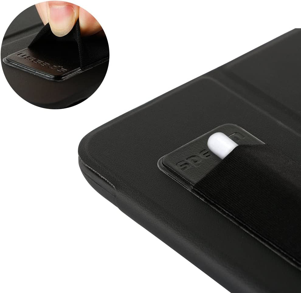 Spessn Compatible Apple Pencil Holder Sticker (1St and 2Nd Gen), Elastic Lycra Stylus Pocket Ipad Screen Pen Protective Pouch Adhesive Sleeve for Stylus Pens - Black  Spessn   