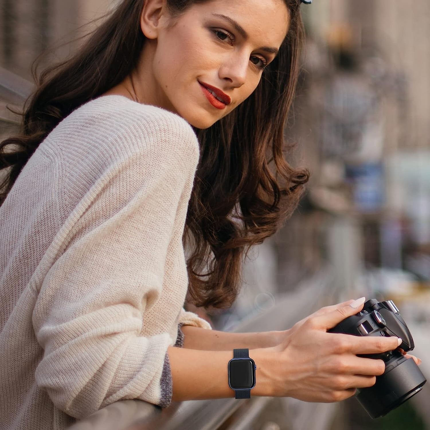 EPULY Compatible with Apple Watch Band 42Mm 44Mm 45Mm 49Mm 38Mm 40Mm 41Mm,Stainless Steel Mesh Loop Magnetic Clasp Bands for Iwatch Ultra Series 8 SE 7 6 5 4 3 2 1 Women Men--49Mm/49Mm/45Mm/44Mm/42Mmm Space Grey.  EPULY   