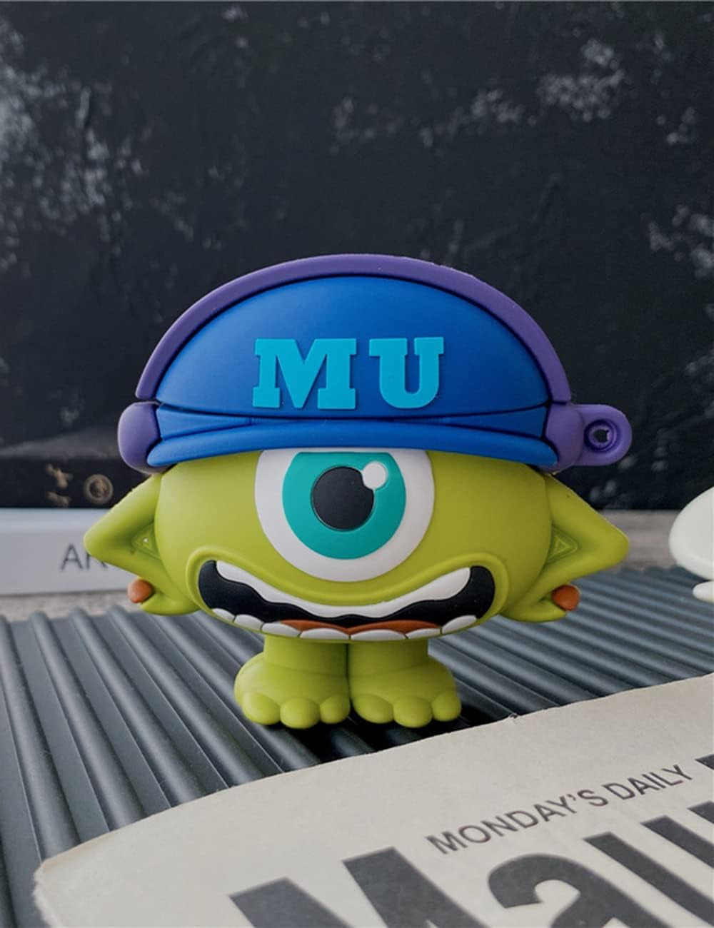 Cartoon Case Compatible with Apple Airpods Pro Case Cover Silicone Shockproof 3D Cute Kawaii Protective Case Anti-Fall Headphone Case for Airpod Pro Case (Airpods Pro, Green Monster)  FirstCorn   