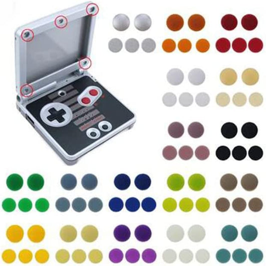 1 Set Screw Dust Plug Cover Rubber Plug for Gameboy Advance SP Housing Shell Case Replacement (Black)  Limentea   