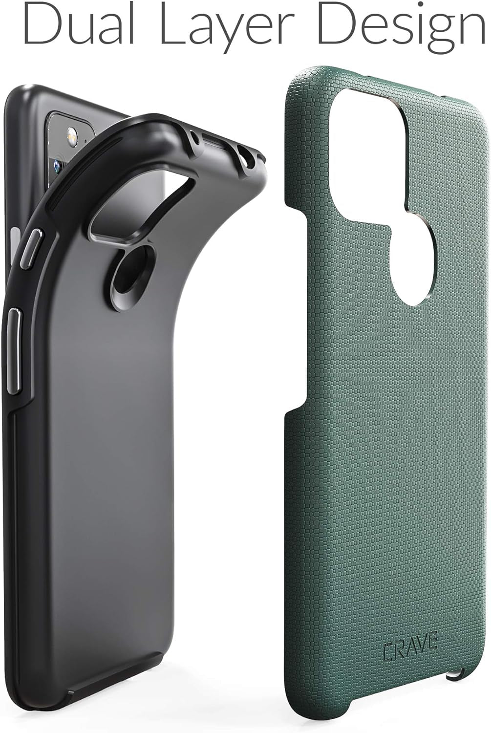 Crave Pixel 4A 5G Case, Dual Guard Protection Series Case for Google Pixel 4A (5G) - Forest Green  Crave   