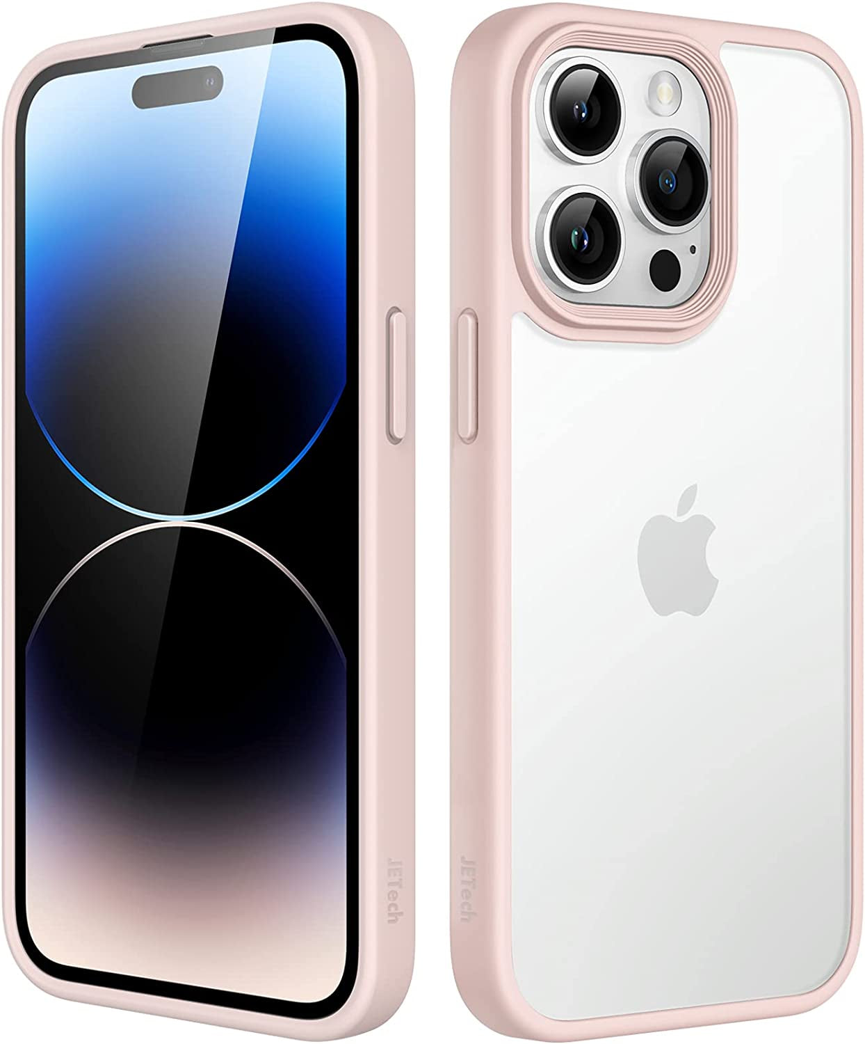 Jetech Matte Case for Iphone 14 Pro Max 6.7-Inch (NOT for Iphone 14 Pro 6.1-Inch), Shockproof Military Grade Drop Protection, Frosted Translucent Back Phone Cover, Anti-Fingerprint (Black)  JETech Chalk Pink  