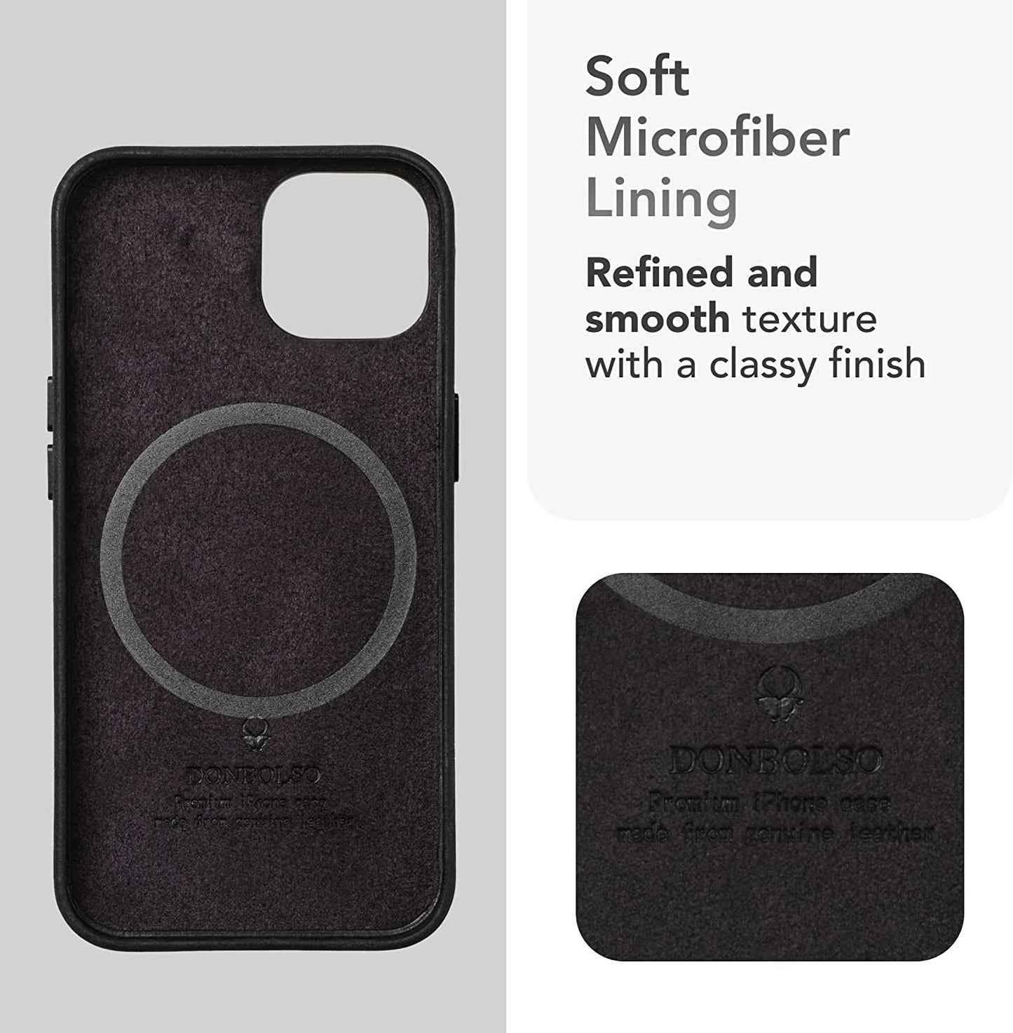 DONBOLSO Genuine Leather Wallet Case for Iphone 14 Pro Max - Holds 3 Cards, Compatible with Magsafe, Lip Screen Protection, Strong Magnetic Closure - Vintage & Elegant Design  DONBOLSO   