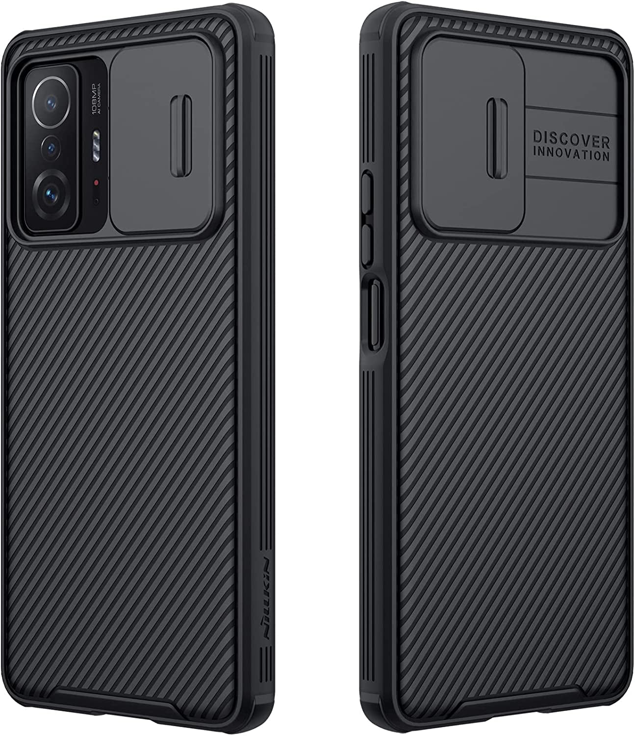 WVOZWWO for Xiaomi Mi 11T Case Mi 11T Pro Cover, Nilkkin Camshield Pro Slim Case Protective Cover with Camera Protector Hard PC and TPU Ultra Thin Anti-Scratch Phone Case for Mi11T/Mi 11T Pro (Black)  Grand Eletronics   