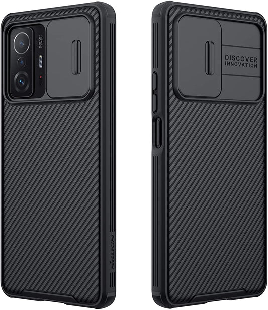 WVOZWWO for Xiaomi Mi 11T Case Mi 11T Pro Cover, Nilkkin Camshield Pro Slim Case Protective Cover with Camera Protector Hard PC and TPU Ultra Thin Anti-Scratch Phone Case for Mi11T/Mi 11T Pro (Black)  Grand Eletronics   