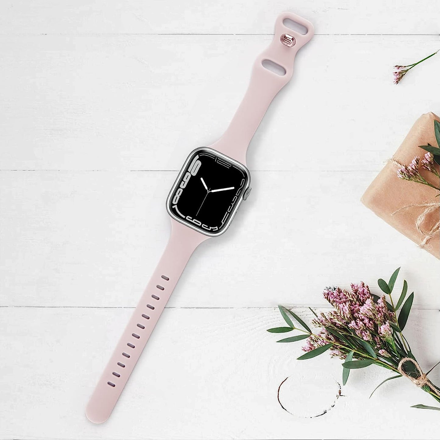 Oribox Compatible with Apple Watch Bands 41Mm 40Mm 38Mm, Soft Silicone Sports Wristband for Iwatch Series SE 8 7 6 5 4 3 2 1 for Women Men  ORIbox   