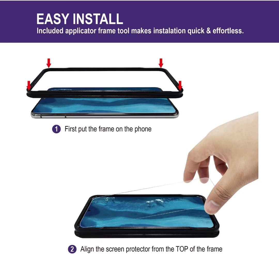 [Fingerprint Compatible][2 Pack] Tempered Glass for Google Pixel 6 Screen Protector[2021], with [Alignment] Designed for Pixel 6, Anti-Fingerprint, Anti-Scratch, No-Bubble, Case Friendly  Better Future Glass   