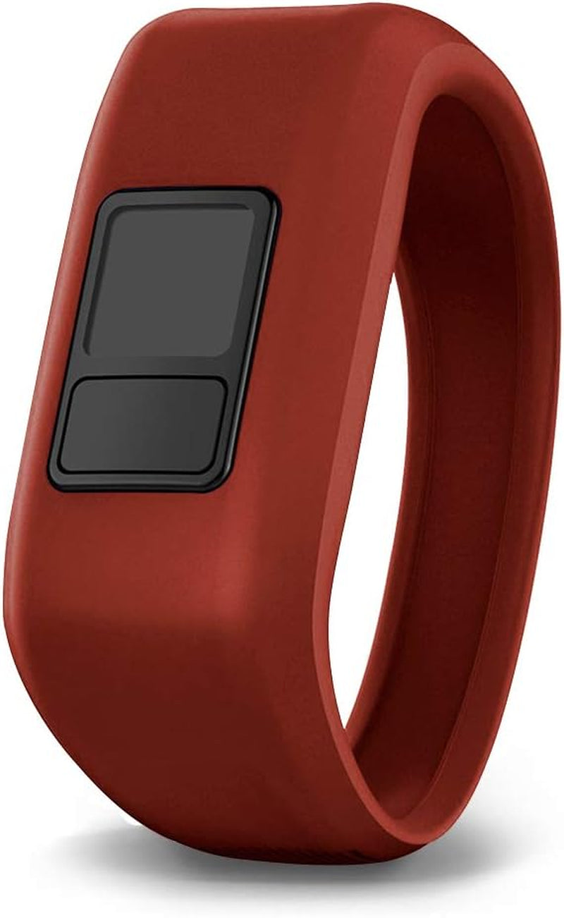 Ibrek for Garmin Vivofit Jr/Jr 2/3 Bands, Silicon Stretchy Replacement Watch Bands for Kids Boys Girls Small Large(No Tracker) (3 Pack: Transparent Pink&Teal&Lavender, Small)  iBREK Maroon Small 