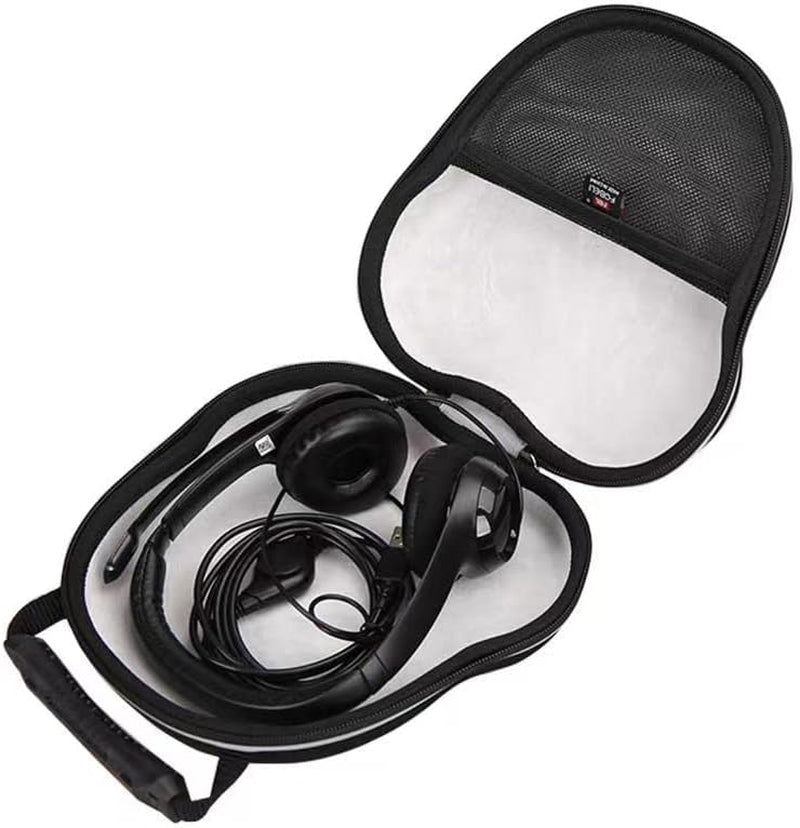FBLFOBELI EVA Carrying Case Compatible with Apple Airpods Max / Logitech H390 Wired Headset , Protective Hard Shell Travel Headphone Storage Bag (Case Only)  FBLFOBELI   