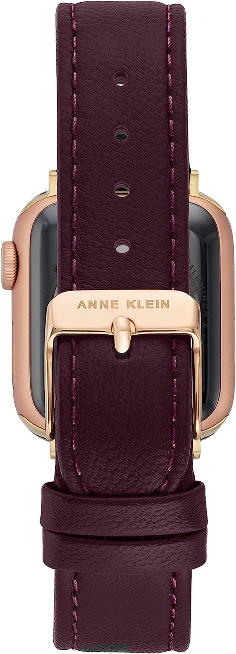 Anne Klein Leather Fashion Band for Apple Watch Secure, Adjustable, Apple Watch Band Replacement, Fits Most Wrists  Anne Klein   