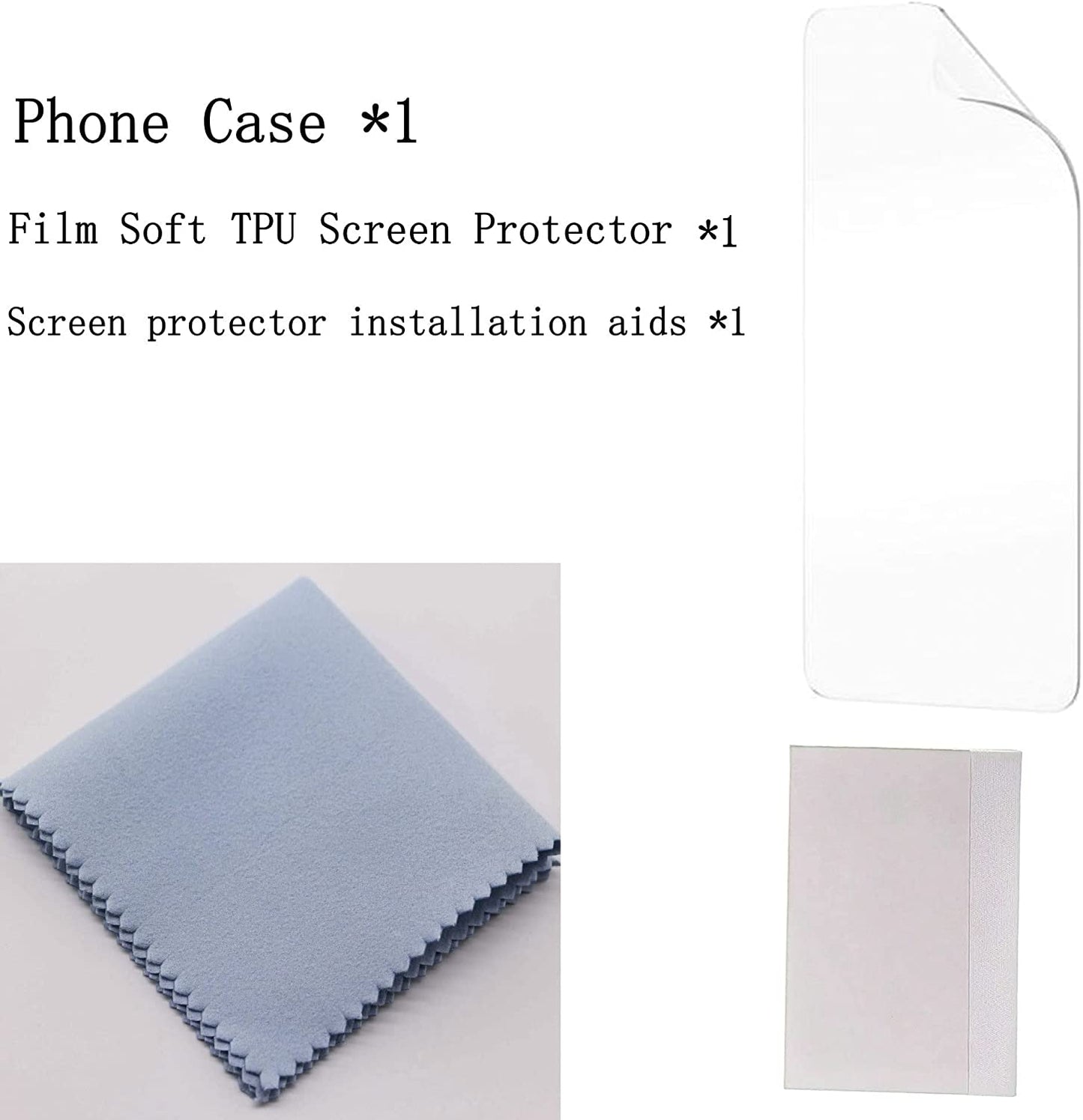 Flip Case Compatible for Sony Xperia 10 plus Case + Film Soft TPU Screen Protector Phone Case Stand Cover CPT-XQ  Aroepurt   